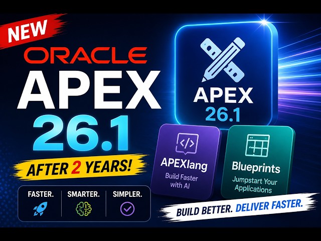 Oracle APEX 26.1 New Features: APEXLang, .apx Files, Blueprints & VS Code Integration Explained