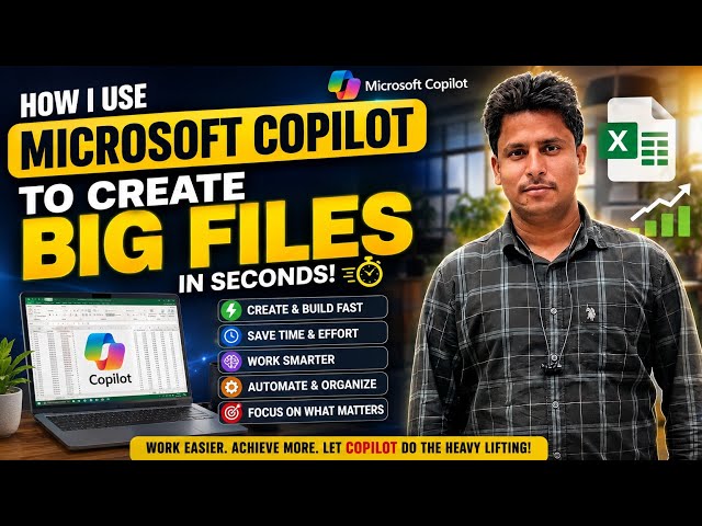 How to use Copilot]Create Big Excel Files in Seconds with Microsoft Copilot! 🤖⚡