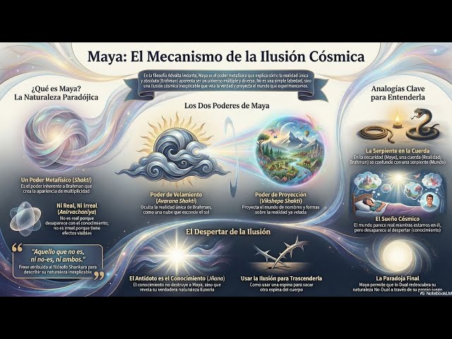 MAYA: EL MECANISMO DE LA ILUSIÓN CÓSMICA EN EL ADVAITA VEDANTA