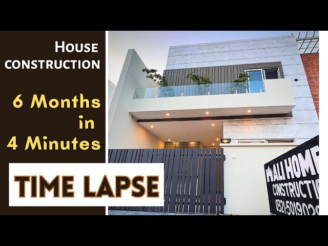 6 months in 4 minutes I Time Lapse house construction process