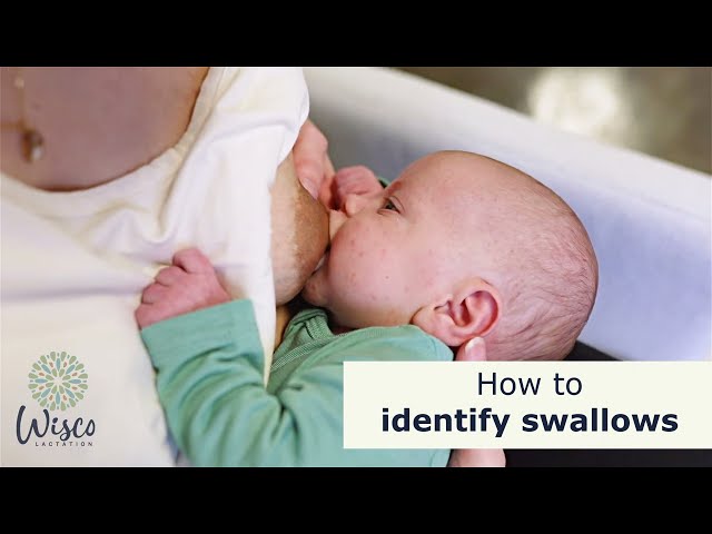 How to identify if your baby is swallowing while breastfeeding