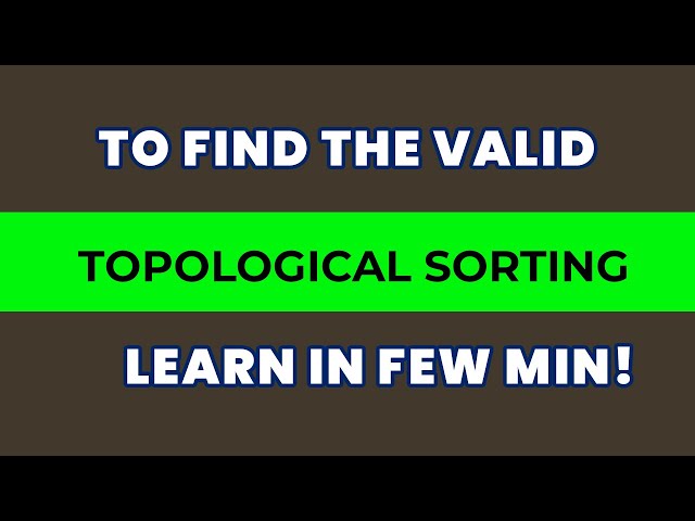 Topological Sorting | UGC NET Computer science