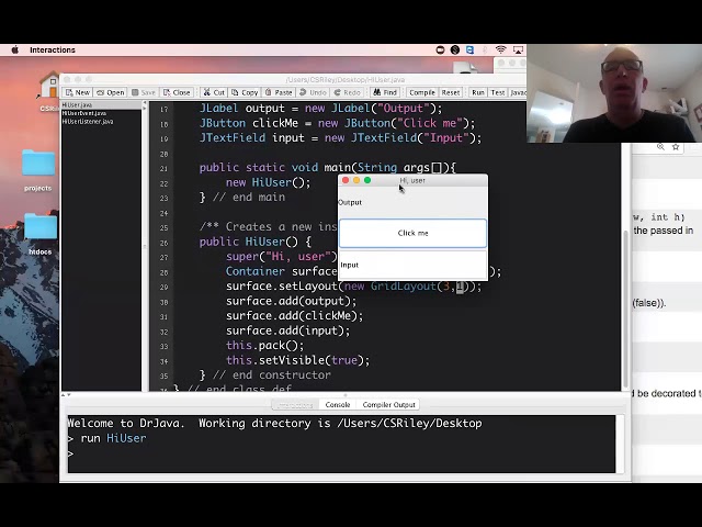 java 1 9 Event Handling and Basic layouts
