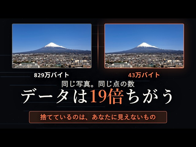 圧縮の正体｜なぜ写真は9割捨てても、同じに見えるのか