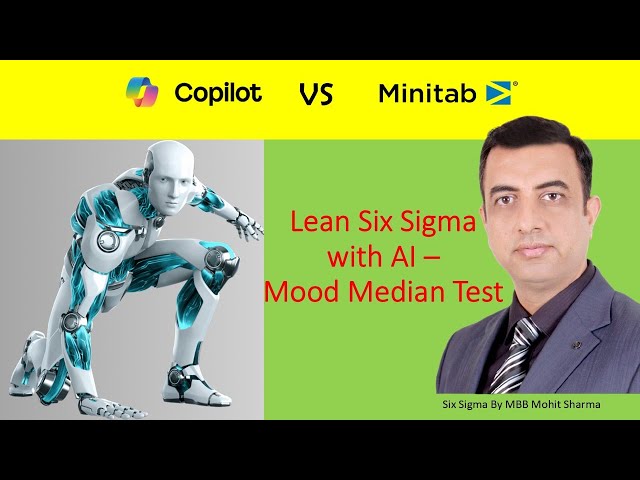 Co pilot VS Minitab  Moods Median Test | Can Microsoft Copilot replace Minitab Quality Tool?