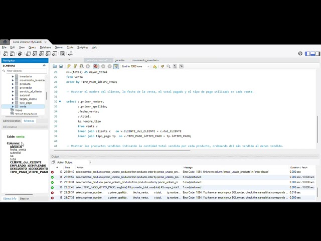 MySQL Workbench 2026 07 02 22 55 10 //CONSULTAS DE ROQUE//