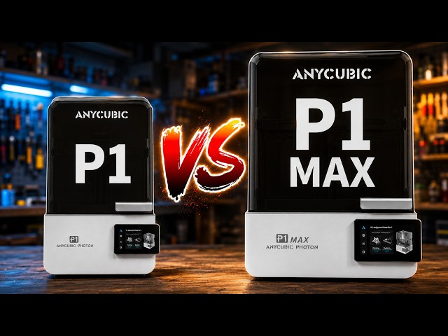 The World's Next Best Resin Printer - Anycubic Photon P1 VS P1 MAX