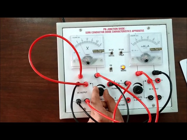 PN Junction Diode characteristics Experiment complete with Readings & graph CBSE  ICSE