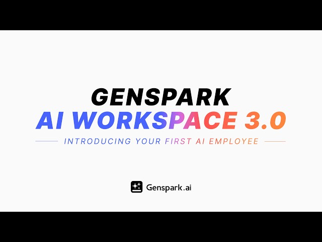 🚀 Introducing Genspark AI Workspace 3.0: Your First AI Employee