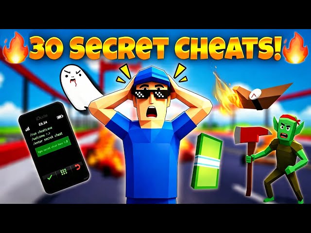 I Found 30 SECRET CHEATS That Can DESTROY The Game! 🔥 | Dude Theft Wars
