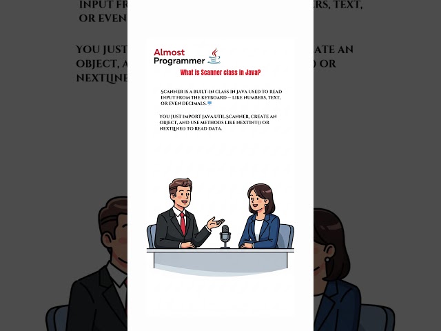 What is Scanner Class in Java? 🤔 | Java Input Explained in 1 Minute | Learn Java Fast 🚀