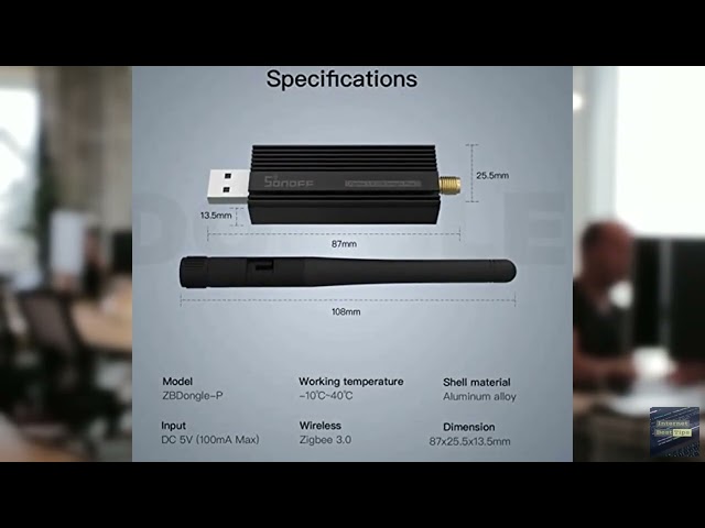 Review - SONOFF Zigbee 3.0 USB Dongle Plus Gateway, Universal Zigbee USB Gateway with Ant