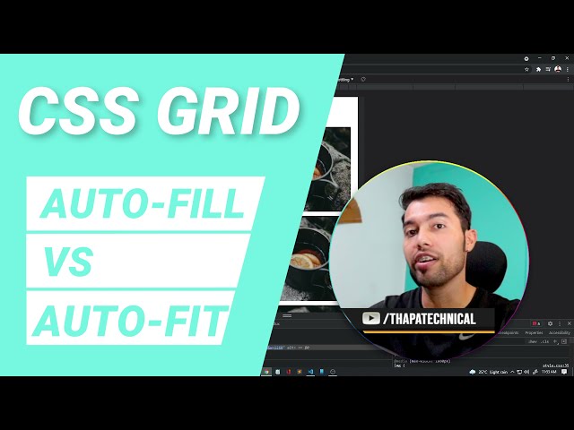🔴 Responsive Layout using CSS Grid Auto-Fit & Auto-Fill in Hindi 2021 | P -10