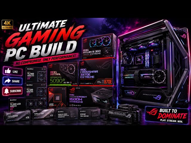 I Built the Most Powerful RTX 5090D Gaming PC! 💥 Ryzen 7 9800X3D | ROG Hyperion GR701 