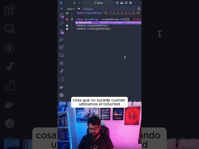 Sort y toSorted en #javascript - #programacionenespañol