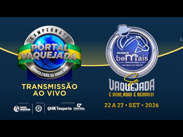 VAQUEJADA AO VIVO - PARQUE BEMAIS - CAMPEONATO PORTAL VAQUEJADA