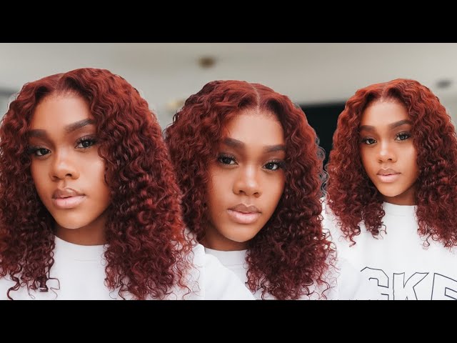 Reddish Brown Lace Melt Frontal Wig Install  | Perfect For Winter Ft UNICE HAIR