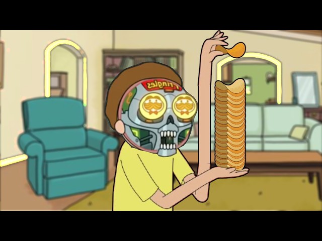 Mortys 1 million Layer pringles chip stack
