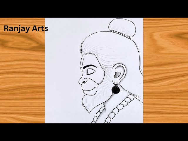 Bajrangbali Drawing | Easy Hanuman Ji Drawing | Chitra