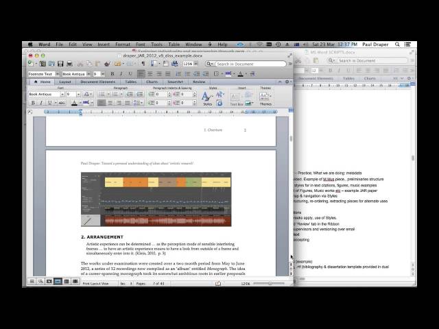 Tutorial: MS Word for writing