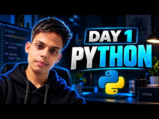 Python Day 1 🐍 | Python Programming for Beginners | 100 Days Python Challenge | Code With Satyam