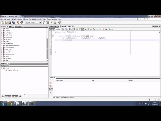 Java Programming Tutorials by Özcan Candağ - 29 | Multidimensional arrays