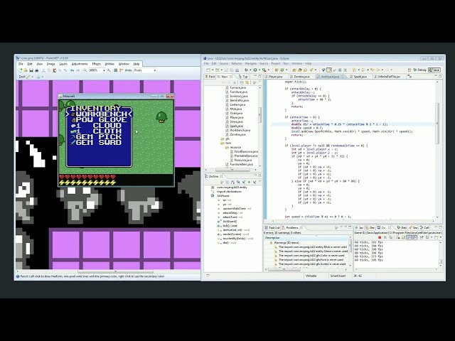 Notch Coding Minicraft Timelapse