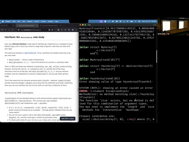 QNumerics 2026 1-3 — Julia Performance: Array Interfaces, Packages & Type Stability