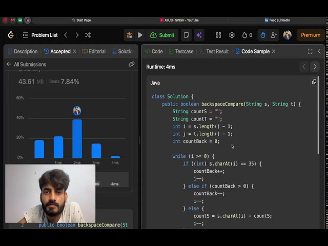 Day 75 || LeetCode 844 || Live DSA with me || Introduction to Stacks and Basics