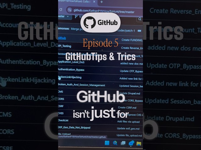 A Complete GitHub Roadmap for Cybersecurity Beginners | GitHub Tips & Tricks Episode 5 #github