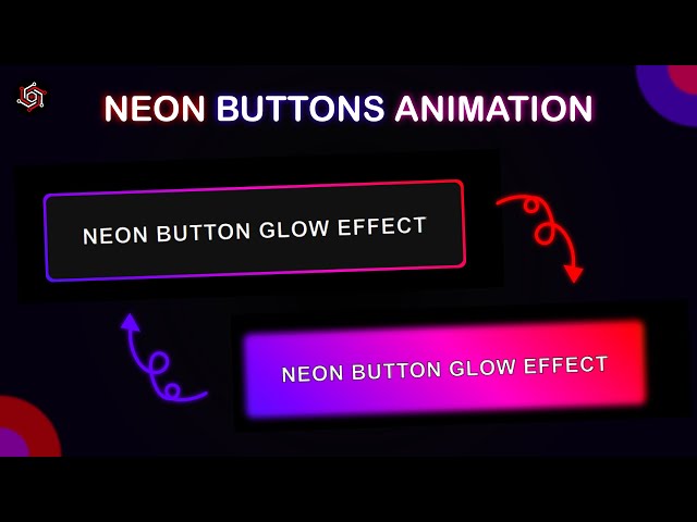 How To Create Neon Button Animation With Glow Effect Using HTML And CSS Only | HTML & CSS Tutorial
