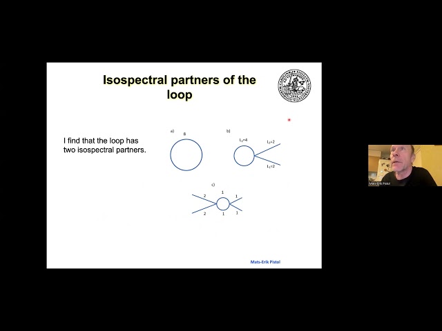 Mats-Erik Pistol | Isospectral quantum graphs