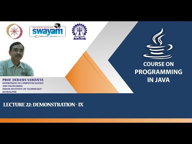Lecture 22: Demonstration-IX