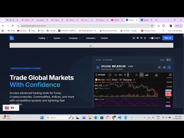 How to Design a Forex Broker Website | Professional Trading Platform + Charts + Account System