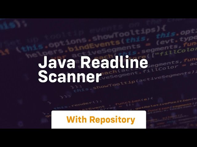 java readline scanner