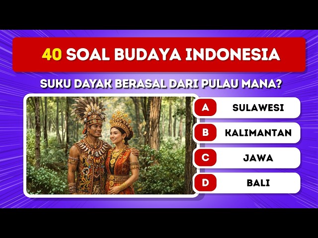 Indonesian Cultural Diversity Quiz | Learning Culture #01