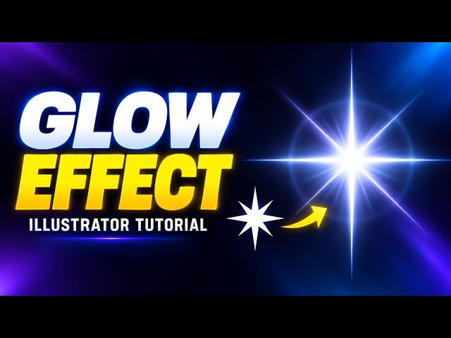 How to Create a Glow Effect in Adobe Illustrator | Easy Starburst Tutorial