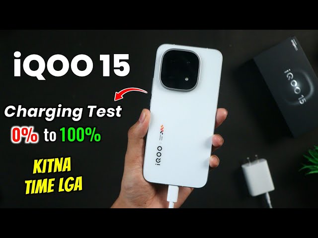iQOO 15 Charging Test | full Battery charged test 0% to 100% || iqoo 15 full Review