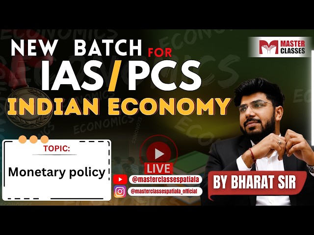 New IAS & PCS EVENING Batch | ECONOMY BY BHARAT SIR | 28-09-2026 | Call  8054400797 or 7707800072