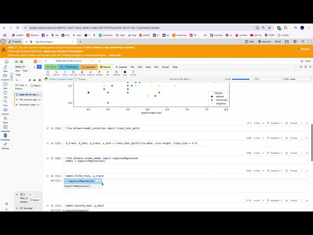 Basic Python Machine Learning Model - Iris Recognition (part 1)