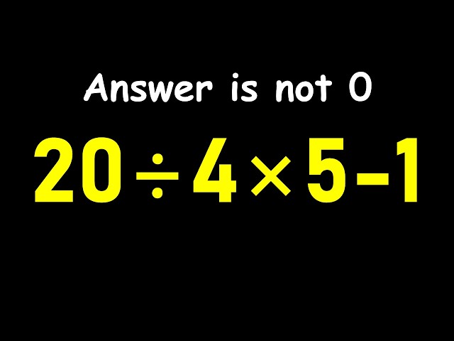 The Order of Operations Trick That Fools Millions!