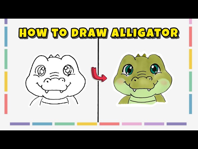How to Draw an Alligator – Easy Drawing Tutorial Step by Step