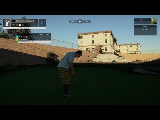 11 practice strokes, and then . . .