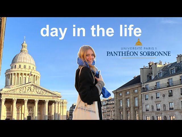 Day in the Life as a Sorbonne Panthéon student - lectures, tutorials, coffee and socials in Paris