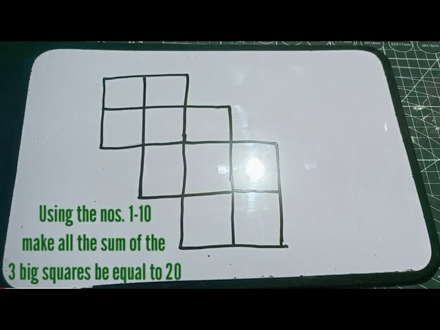 Math Brain Teaser Solve the Squares 😊