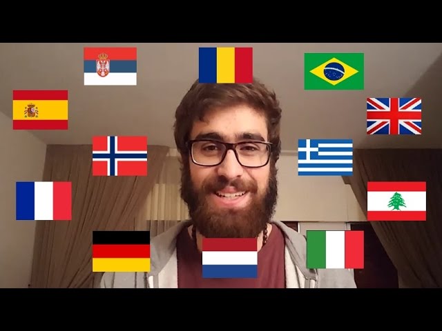 Polyglot speaking in 12 languages [SUBTITLES]