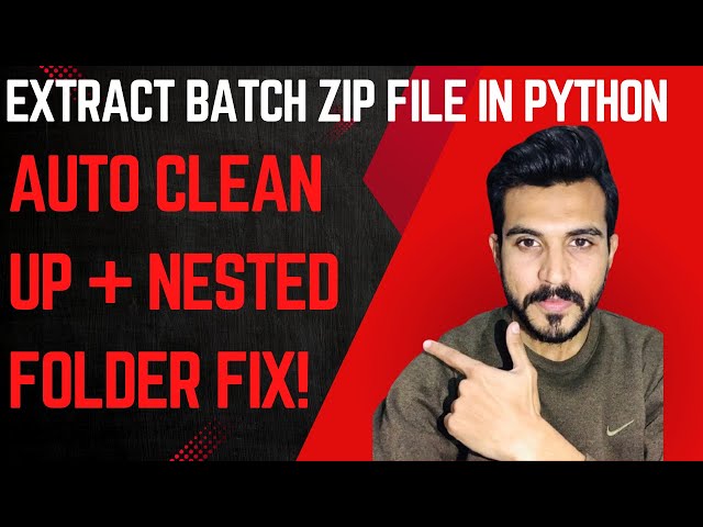 Extract & Organize ZIP Files in Python (No More Messy Folders!)