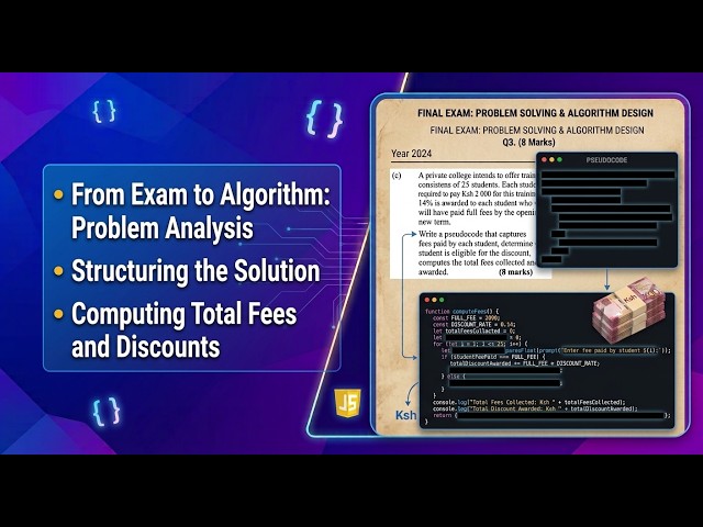 How to Solve KCSE Pseudocode Loops: Selection Inside For Loop | Computer Studies