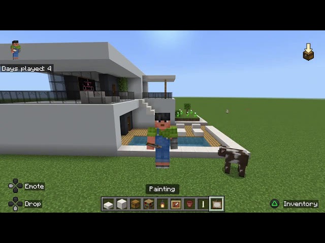 PLAYING MINECRAFT (BUILDING IN CREATIVE PART 2)
