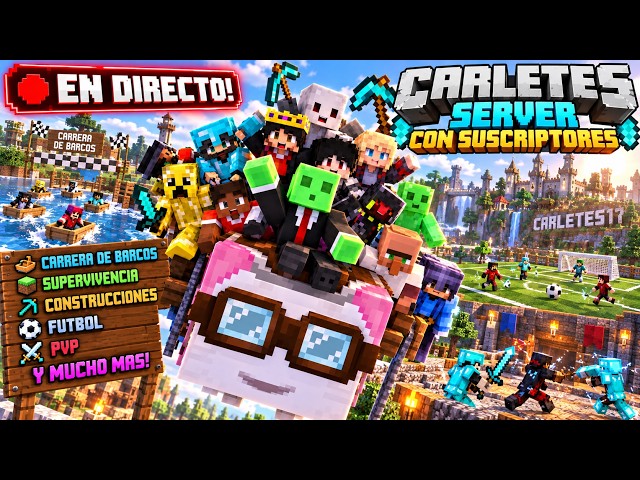 ENTRA A JUGAR CONMIGO!! | Minecraft #server #minecraft